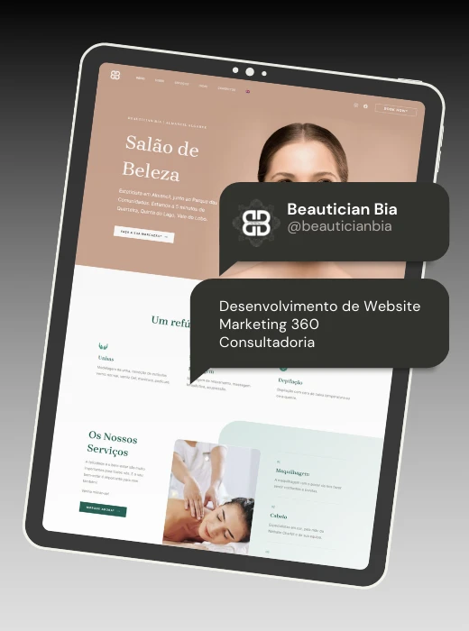 Beautician Bia - Portefólio Webfarus