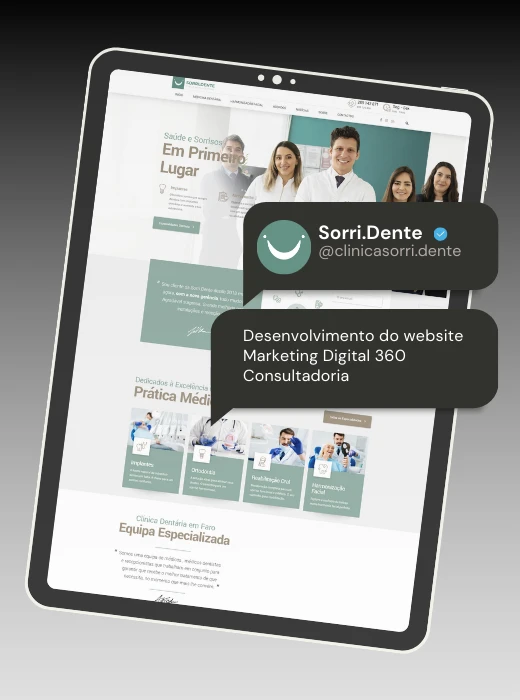 Clinica Dentária Sorridente - Portefólio Webfarus