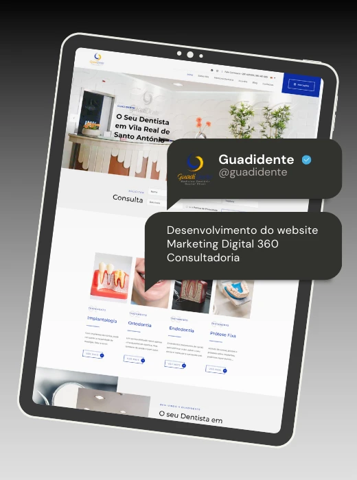 Dentista Guadidente - Portefólio Webfarus